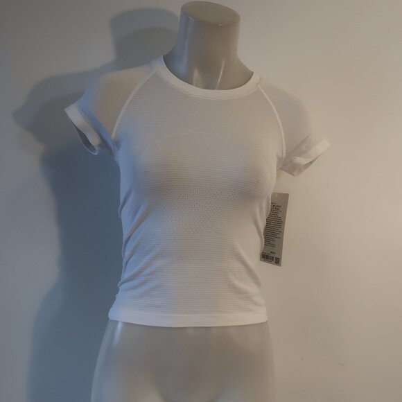 NWT Womens Lululemon White Swiftly Tech Short Sleeve 2.0 Race Activewear Top 2 - Picture 1 of 11